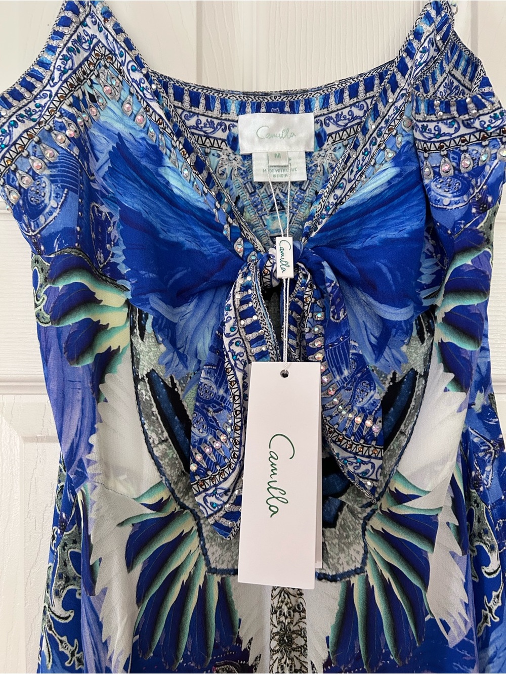 Camilla Blue Multi Maxi Dress with Tropical Print - Picture 4 of 6